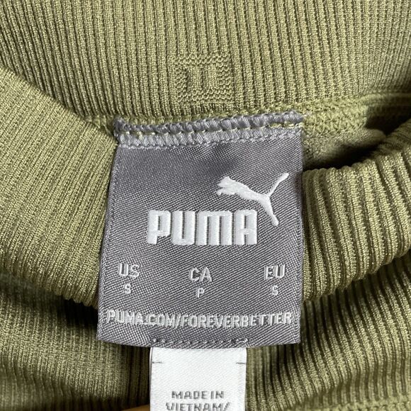 PUMA Train Seamless High Waist Women's Leggings Size Small Green Activewear - Picture 7 of 10